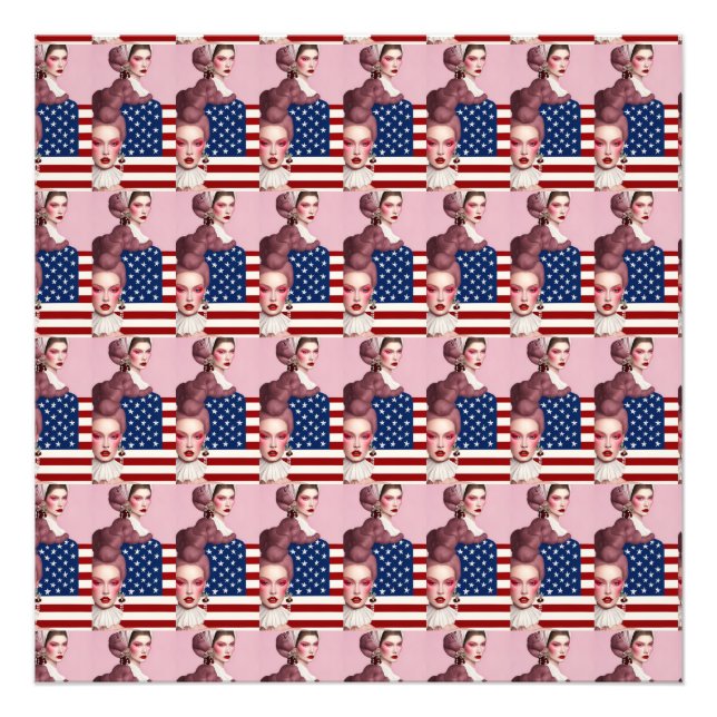 Impression Photo Le voyage du drapeau américain : une histoire visu (Devant)