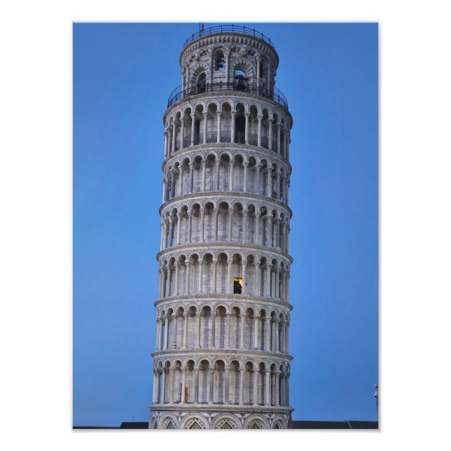Impression Photo Leaning Tower at Dusk (Devant)
