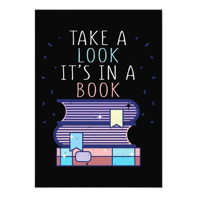 Impression Photo Lecteur Cadeau Jetez Un Oeil Dans Un Livre (Devant)
