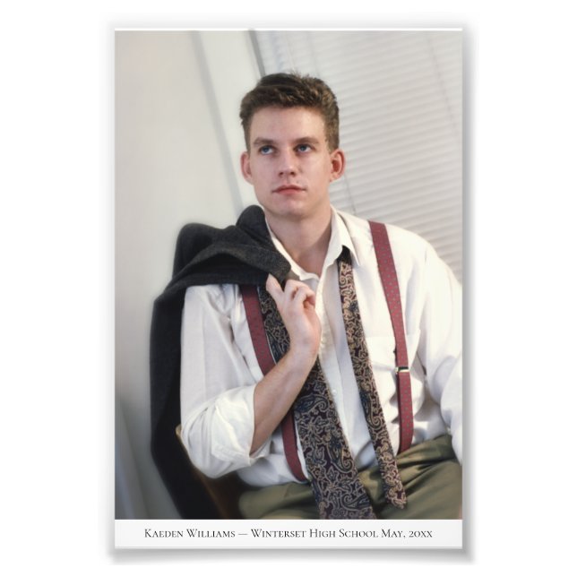 Impression Photo Légende de portrait personnalisée 1 agrandissement (Devant)