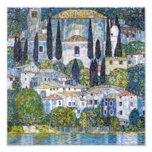 Impression Photo L'église à Cassone Gustav Klimt Affiche