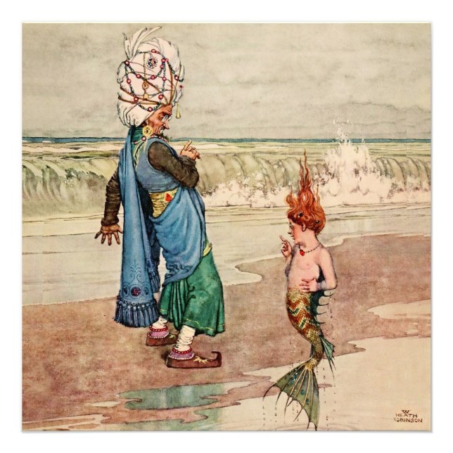 Impression Photo « L'enfant de la mer » par W Heath Robinson (Devant)