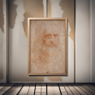 Impression Photo Leonardo Da Vinci, Autoportrait Présumé