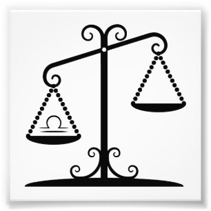 Impression Photo l'équilibre de Balance mesure l'horoscope