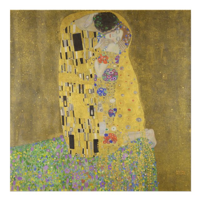 Impression Photo Les Amants enlacés par Gustav Klimt (Devant)