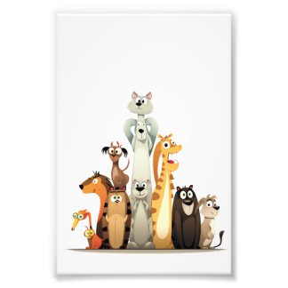 Impression Photo les animaux amusants