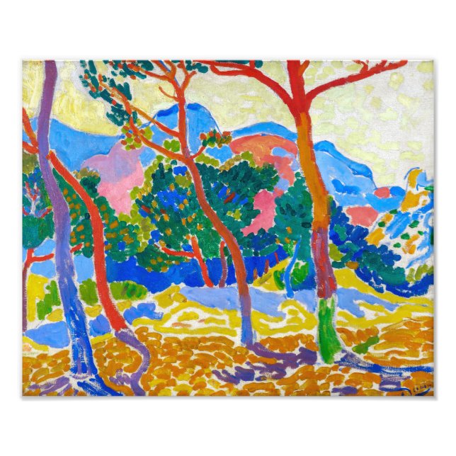 Impression Photo Les arbres | Andre Derain | (Devant)