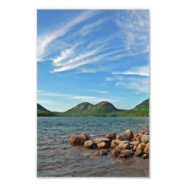 Impression Photo Les bulles et Jordan Pond, Maine (Devant)
