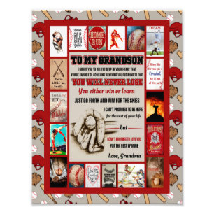 Impression Photo Les Cadeaux de Grandson  À mon petit-fils Amour d
