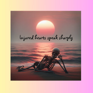Impression Photo Les coeurs blessés parlent très fort