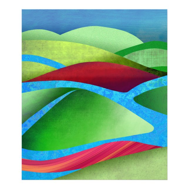 Impression Photo Les Collines Sur La Glace (Devant)