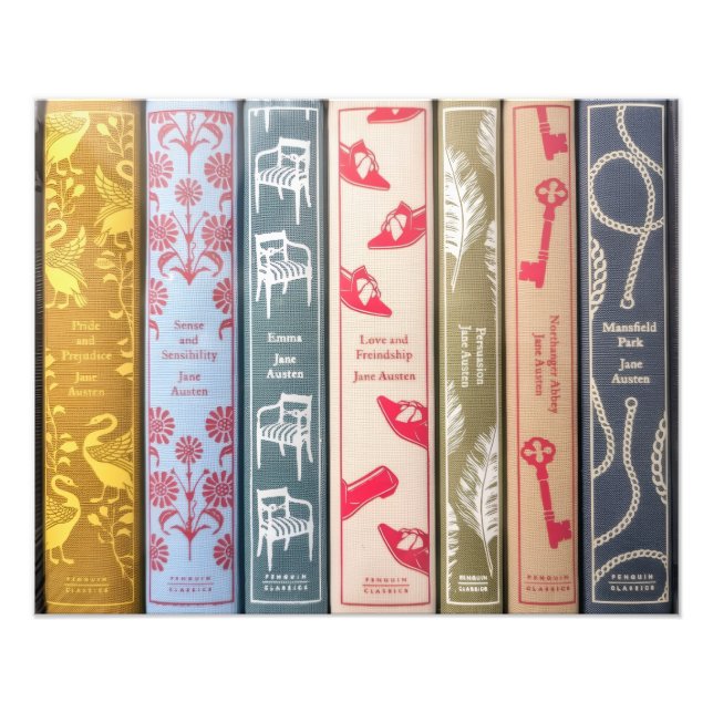 Impression Photo Les livres de Jane Austen (Devant)