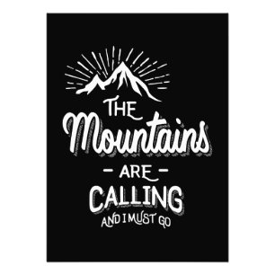 Impression Photo Les montagnes appellent et je dois y aller