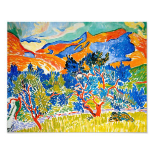 Impression Photo Les montagnes de Collioure   Andre Derain  