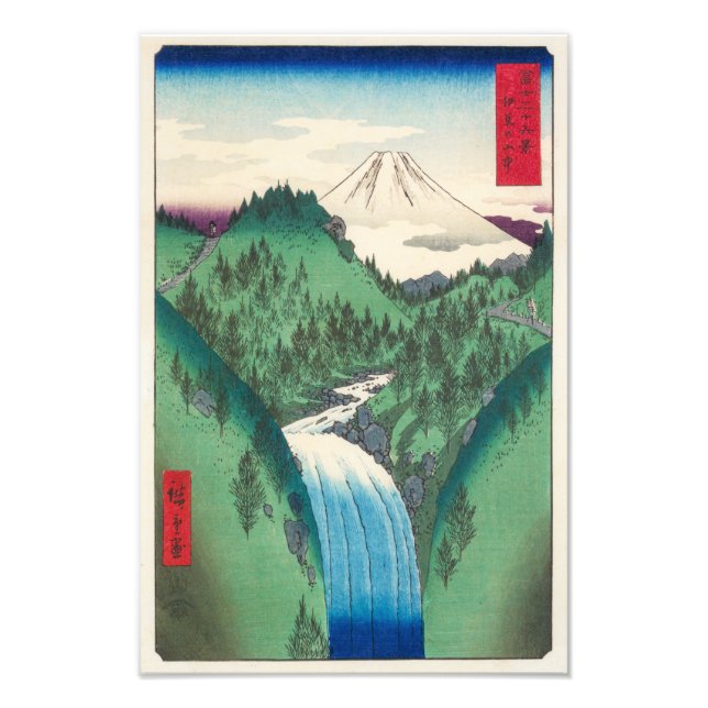 Impression Photo Les monts Izo | Hiroshige | (Devant)