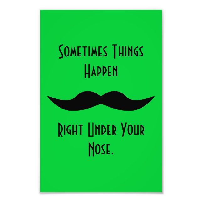 Impression Photo Les moustaches arrivent (Devant)