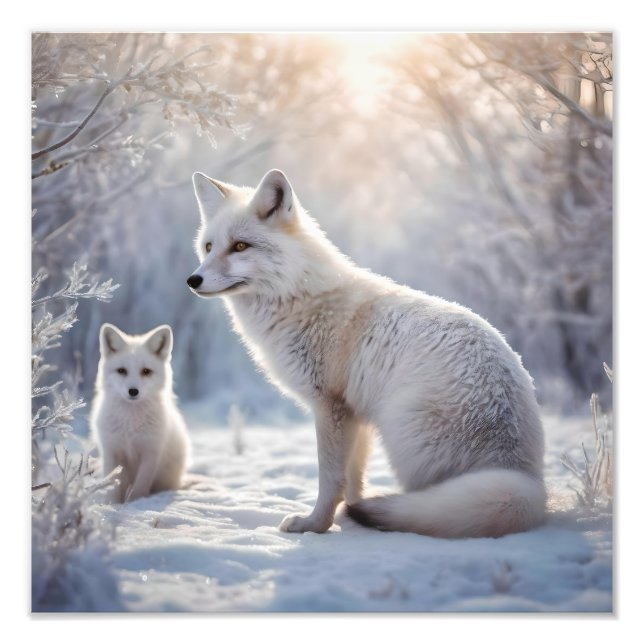 Impression Photo "Les obligations décongelées : le renard arctique  (Devant)