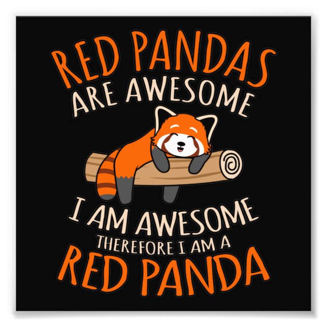 Impression Photo Les Pandas Rouges Sont Des Animaux De Compagnie Am (Devant)