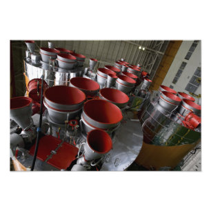 Impression Photo Les propulseurs du vaisseau spatial de Soyuz