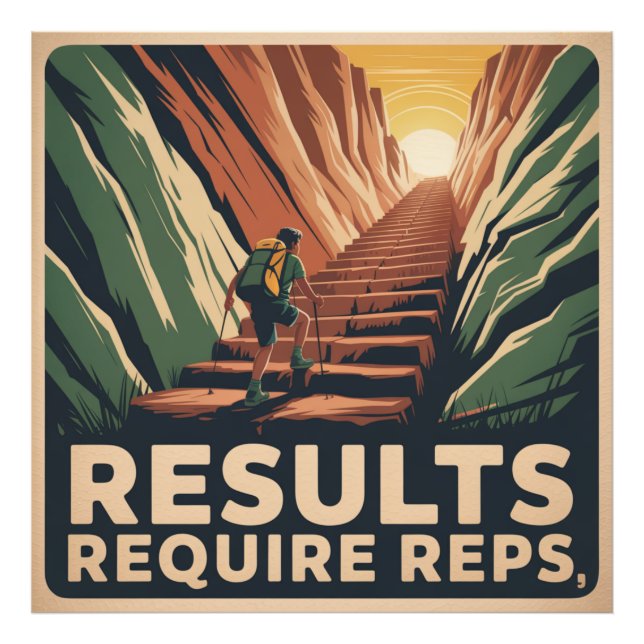 Impression Photo Les résultats nécessitent des répétitions (Devant)