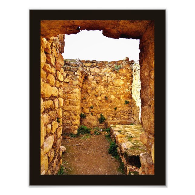 Impression Photo Les ruines de la citadelle d'Amman (Devant)