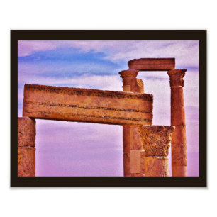 Impression Photo Les ruines de la citadelle d'Amman