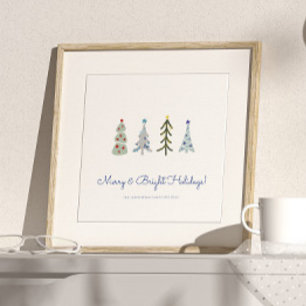 Impression Photo Les sapins de Noël scandinaves