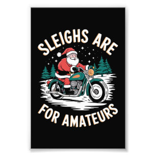 Impression Photo Les Soupirs Sont Pour Amateurs Noël Motorbike Bike
