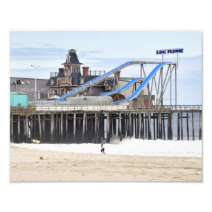 Impression Photo Les tailles de bord de la mer ont hanté le manoir