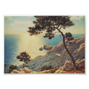 Impression Photo Les trois corniches de la Riviera française