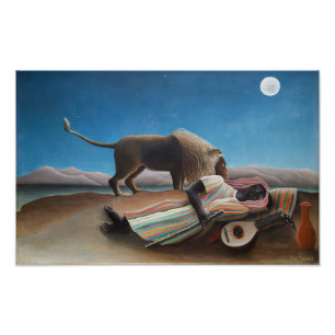 Impression Photo Les Tsiganes qui dorment   Henri Rousseau  