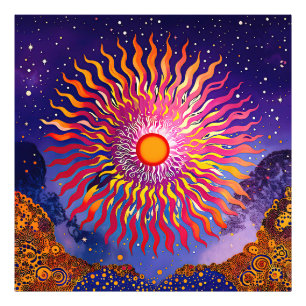 Impression Photo "Les Whispers solaires dans le ciel" Le soleil