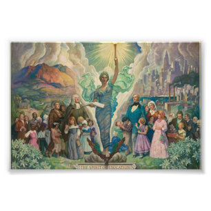 Impression Photo L'Esprit de l'Éducation par Newell Convers Wyeth