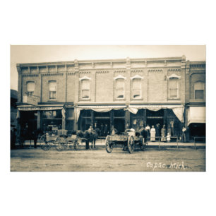 Impression Photo Lester's Store Capac Michigan Vintage