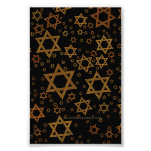 Impression Photo L'étoile artistique de David thème Hanukkah de Sli