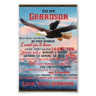 Impression Photo Lettre À Mon Petit-Fils Cadeau, L'Idée Cadeau B