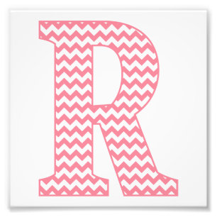 Impression Photo LETTRE CHICOPIE ROCHIE PLEINE CLASSIQUE R MONogram