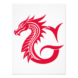 Impression Photo Lettre G de style dragon, Alphabet Dragon, Monogra