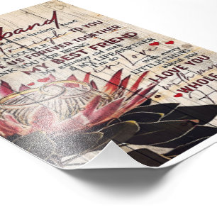 Impression Photo Lettre mignonne au mari Cadeau Design Cool
