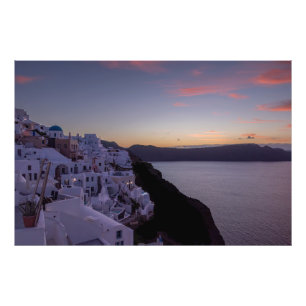 Impression Photo Lever de soleil à Oia Santorin