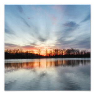 Impression Photo lever de soleil parfait