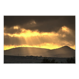 Impression Photo Lever de soleil sur les montagnes, Chypre (2915)