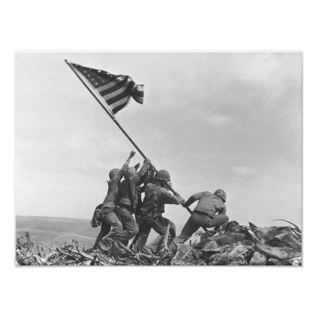 Impression Photo Lever du drapeau sur Iwo Jima (Devant)