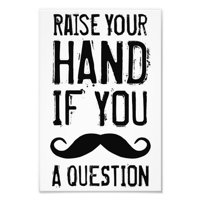 Impression Photo Levez La Main (Devant)