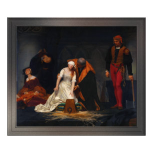 Impression Photo L'exécution de Lady Jane Grey par Paul Delaroche
