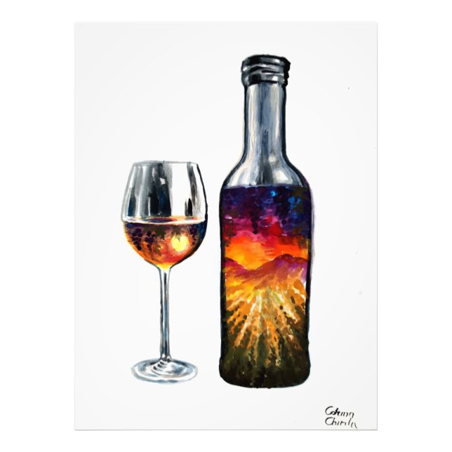 Impression Photo L'histoire du vin (Devant)