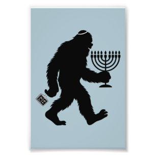 Impression Photo L'Humour juif Bigfoot Hanoukka Chanukah Hilarié