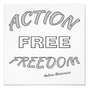 Impression Photo Liberté d'action
