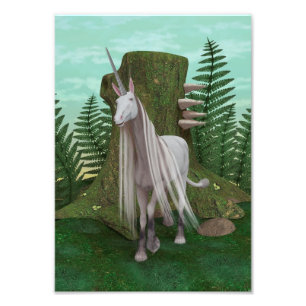 Impression Photo Licorne blanche