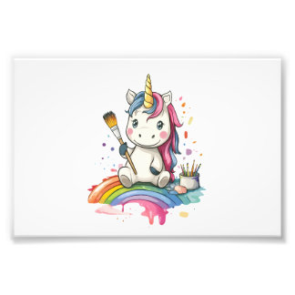 Impression Photo Licorne Peintre Magique (1)